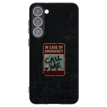 Picasee husă neagră din silicon pentru Samsung Galaxy S23+ 5G - EMERGENCY