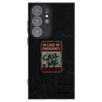 Picasee husă neagră din silicon pentru Samsung Galaxy S23 Ultra 5G - EMERGENCY