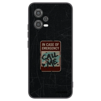 Picasee husă neagră din silicon pentru Xiaomi Poco X5 - EMERGENCY