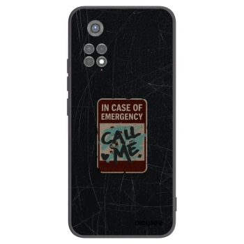Picasee husă neagră din silicon pentru Xiaomi Redmi Note 11S 5G - EMERGENCY
