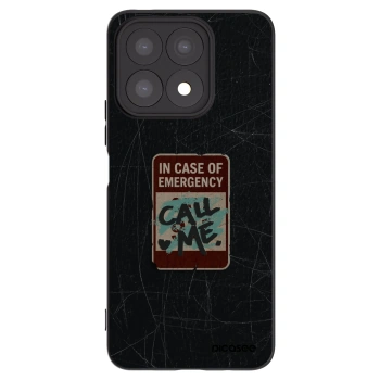 Picasee husă neagră din silicon pentru Honor X8a - EMERGENCY