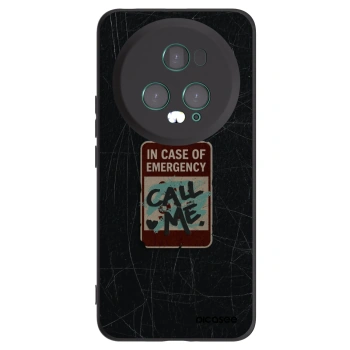 Picasee husă neagră din silicon pentru Honor Magic5 Pro - EMERGENCY