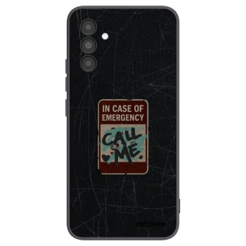 Picasee husă neagră din silicon pentru Samsung Galaxy A04s A047F - EMERGENCY