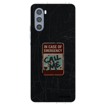 Picasee husă transparentă din silicon pentru Motorola Moto G62 - EMERGENCY
