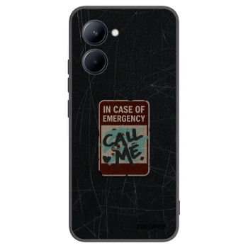 Picasee husă neagră din silicon pentru Realme C33 (2023) - EMERGENCY