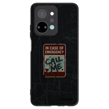 Picasee husă neagră din silicon pentru Honor X7a - EMERGENCY