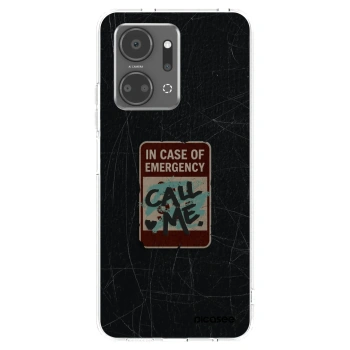 Picasee husă transparentă din silicon pentru Honor X7a - EMERGENCY