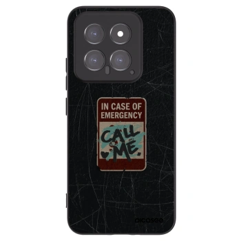 Picasee husă neagră din silicon pentru Xiaomi 14 - EMERGENCY