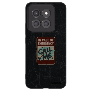 Picasee husă neagră din silicon pentru Xiaomi 14 Pro - EMERGENCY