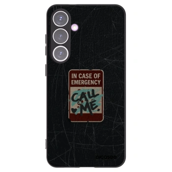 Picasee husă neagră din silicon pentru Samsung Galaxy S24+ S926B 5G - EMERGENCY