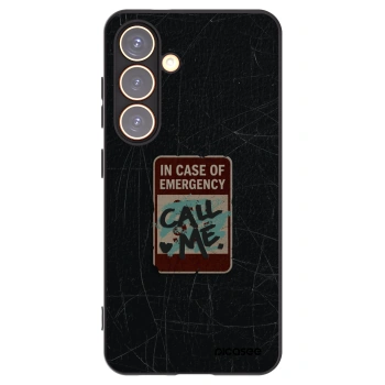 Picasee husă neagră din silicon pentru Samsung Galaxy S24 S921B 5G - EMERGENCY