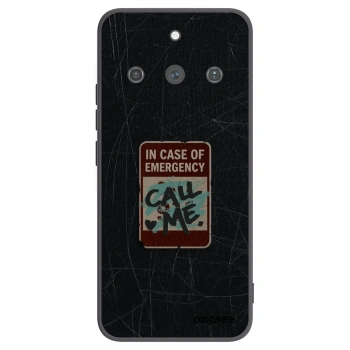 Picasee husă neagră din silicon pentru Realme 11 Pro+ - EMERGENCY