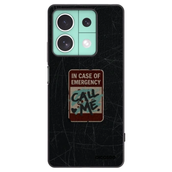 Picasee husă neagră din silicon pentru Xiaomi Redmi Note 13 5G - EMERGENCY