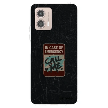 Picasee husă transparentă din silicon pentru Motorola Moto G53 5G - EMERGENCY
