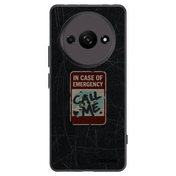 Picasee husă neagră din silicon pentru Xiaomi Redmi A3 - EMERGENCY