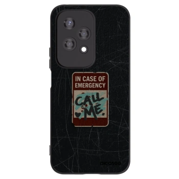 Picasee husă neagră din silicon pentru Honor 200 Lite - EMERGENCY