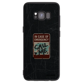 Picasee husă neagră din silicon pentru Samsung Galaxy S8 G950F - EMERGENCY