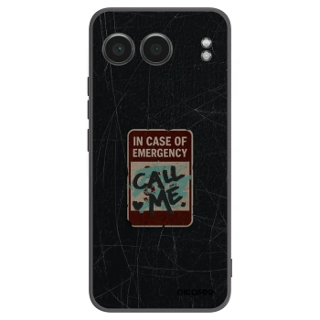 Picasee husă neagră din silicon pentru OnePlus Nord 4 - EMERGENCY