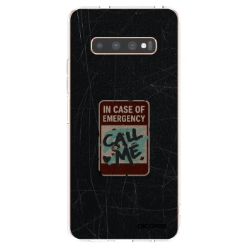 Picasee husă transparentă din silicon pentru Samsung Galaxy S10 Plus G975 - EMERGENCY