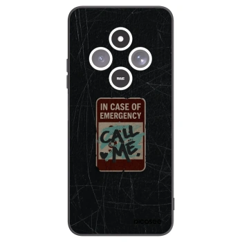 Picasee husă neagră din silicon pentru Xiaomi Redmi 14C - EMERGENCY