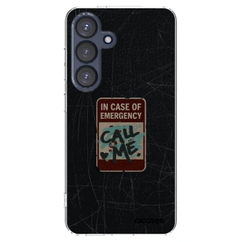 Picasee husă transparentă din silicon pentru Samsung Galaxy S25 5G - EMERGENCY