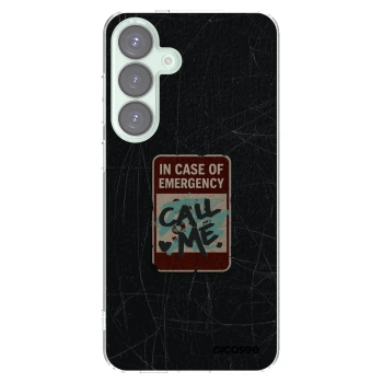 Picasee husă transparentă din silicon pentru Samsung Galaxy S25+ 5G - EMERGENCY