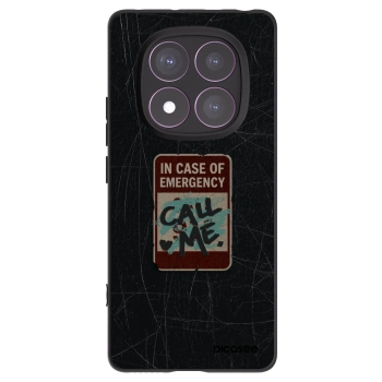 Picasee husă neagră din silicon pentru Xiaomi Redmi Note 14 Pro 4G - EMERGENCY