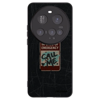 Picasee husă neagră din silicon pentru Xiaomi 15 Ultra - EMERGENCY