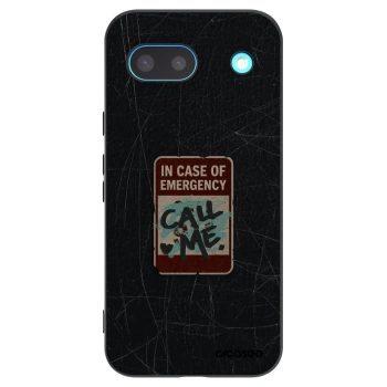 Picasee husă neagră din silicon pentru Google Pixel 8a - EMERGENCY
