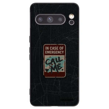 Picasee husă neagră din silicon pentru Google Pixel 8 Pro - EMERGENCY