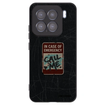 Picasee husă neagră din silicon pentru Xiaomi 15 - EMERGENCY