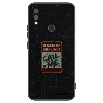 Picasee husă neagră din silicon pentru Xiaomi Redmi Note 7 - EMERGENCY