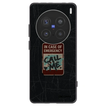 Picasee husă neagră din silicon pentru Vivo X200 Pro - EMERGENCY