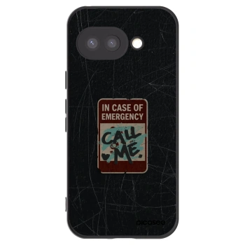 Picasee husă neagră din silicon pentru Google Pixel 9a - EMERGENCY