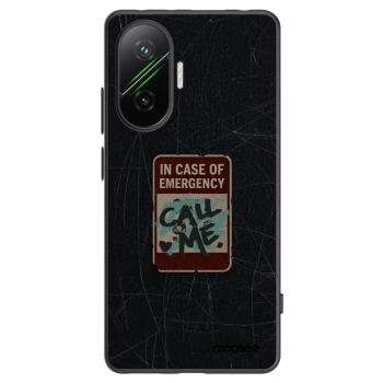 Picasee husă neagră din silicon pentru Xiaomi Poco F7 Pro 5G - EMERGENCY