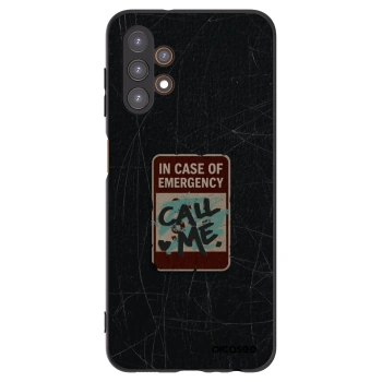 Picasee husă neagră din silicon pentru Samsung Galaxy A13 5G - EMERGENCY