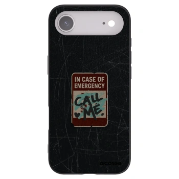 Picasee husă neagră din silicon pentru Apple iPhone Air - EMERGENCY