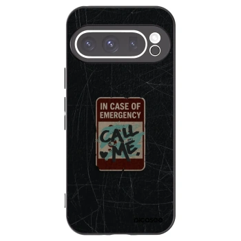 Picasee husă neagră din silicon pentru Google Pixel 9 Pro XL - EMERGENCY