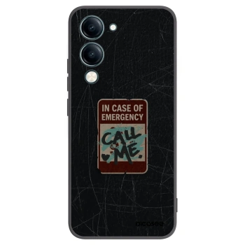 Picasee husă neagră din silicon pentru Vivo Y29s 5G - EMERGENCY
