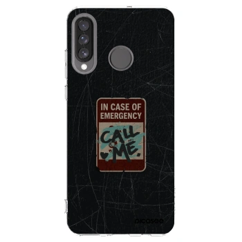 Picasee husă transparentă din silicon pentru Huawei P30 Lite - EMERGENCY