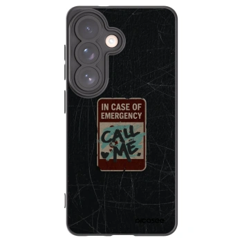 Picasee husă neagră din silicon pentru Samsung Galaxy S26 - EMERGENCY