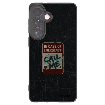 Picasee husă neagră din silicon pentru Samsung Galaxy S26+ - EMERGENCY