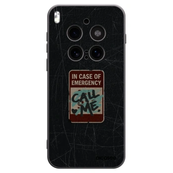 Picasee husă neagră din silicon pentru Vivo X300 Pro - EMERGENCY