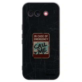 Picasee husă neagră din silicon pentru Google Pixel 10a - EMERGENCY