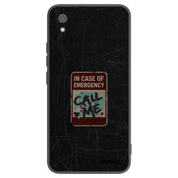 Picasee husă neagră din silicon pentru Xiaomi Redmi 7A - EMERGENCY