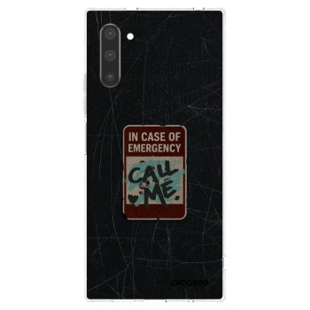 Picasee husă transparentă din silicon pentru Samsung Galaxy Note 10 N970F - EMERGENCY