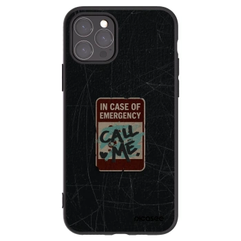 Picasee husă neagră din silicon pentru Apple iPhone 11 Pro - EMERGENCY