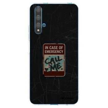 Picasee husă transparentă din silicon pentru Huawei Nova 5T - EMERGENCY