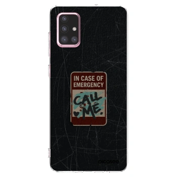 Picasee husă transparentă din silicon pentru Samsung Galaxy A71 A715F - EMERGENCY
