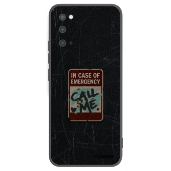 Picasee husă neagră din silicon pentru Samsung Galaxy S20 G980F - EMERGENCY